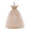 Kinder-Abendkleid, trägerlos, elegantes Prinzessinnenkleid, Stickerei, Blumenmädchen, Hochzeit, Applikation, Perlen, Paillettenkleid