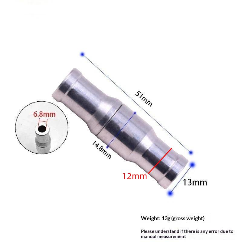 6-12Mm Non-Return Valve Auminium Inline-Way Quick Insert Check Valve Replacement Parts For Fuel Water Gas Air Vacuum Accessory