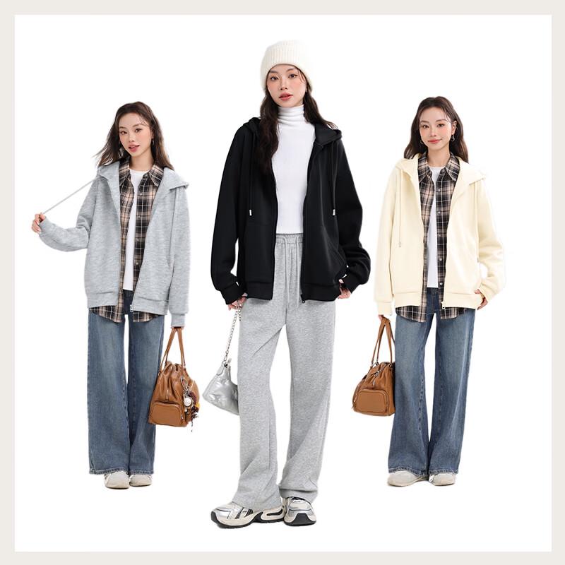 MJ Style Women's Hooded Cardigan Sweatshirt