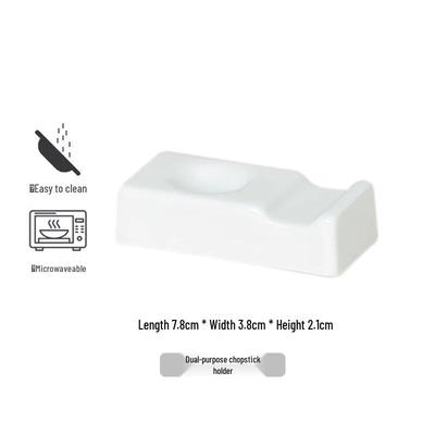 Cartoon Bone China Dual-Use Chopstick Rests, 3-Pack