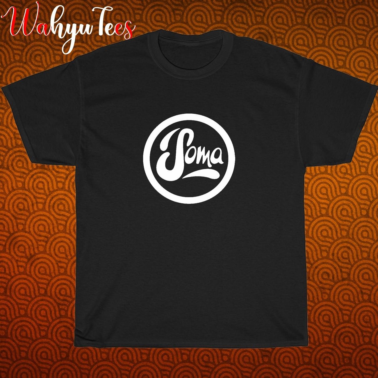 Soma Records Logo Black/Grey/Navy/White Size S-5XL Unisex T-Shirt S