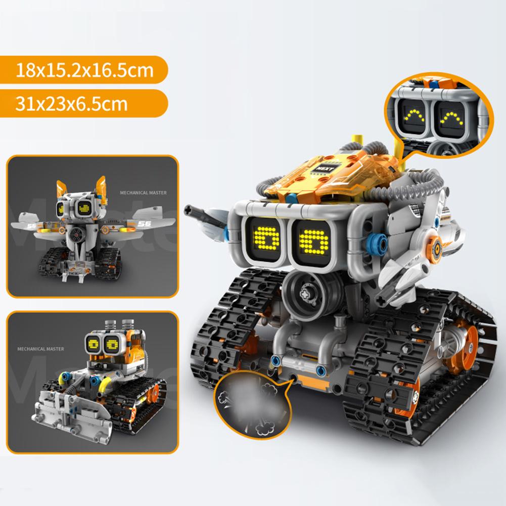Robot Toys For Kids Science Building Block Kit Remote Control Programming Robot Toys Christmas Gifts For Boys Girls