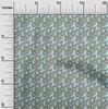oneOone Cotton Flex Light Blue Fabric Asian Paisley Sewing Fabric By The Yard Printed Diy Clothing Sewing Supplies 40 Inch