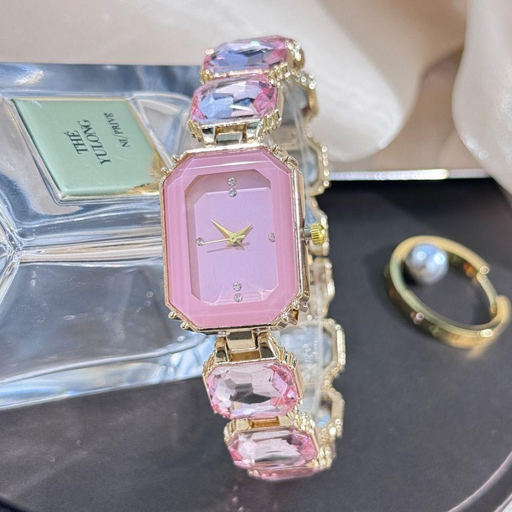 Diamantbesetztes Uhrenarmband Quarzuhren Strass Damen Armbanduhr Handgelenkdekoration Damen Mädchen