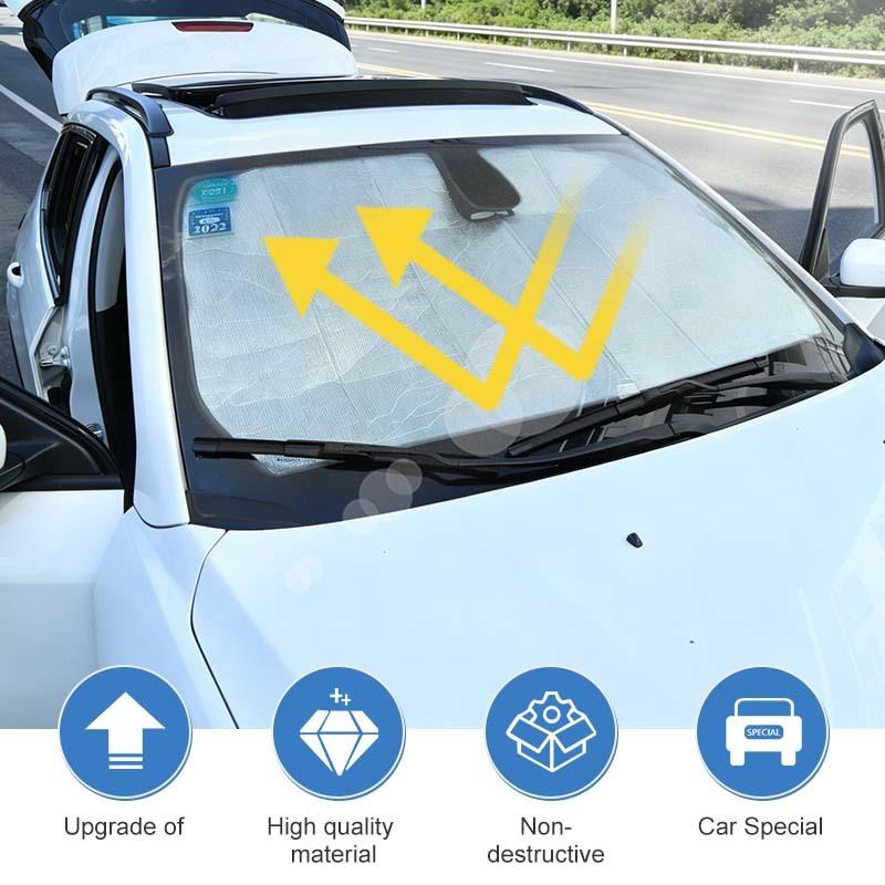Car Front Windshield Sunshade Window Shade Foldable Sun Visor Cover Fit For Jeep Compass 2017 Up Car Interior Accessories,1 pc