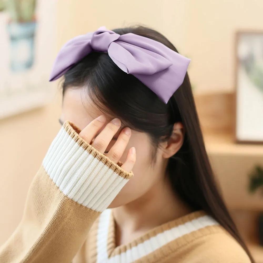 Daily Headband Designer Headband Angel Shushu Satin King Ribbon Hairband Purple Ju Vidastory