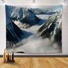 VIKAMA American Highway Snow Mountain Tapestry Outdoor Landscape Wall Hanging for Bedroom Living Room Homestay Decor