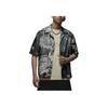 Jordan All Over Print Comfortable Sports Fashion Breathable Short Sleeve Shirt Men Shirts Charcoal-Gray FV7312133
