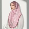 Muslim Hijabs Women Head Wrap Square Scarf Floral Print Turban Cap