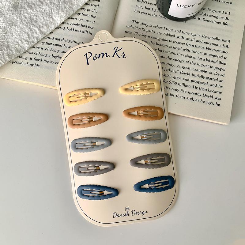 10 stücke Neue Koreanische Haarnadeln für Kinder Mädchen Milch Tee Farbe Prinzessin Haarspangen Bang Seite Clip Kleines Mädchen Haar zubehör