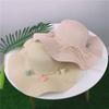 New Summer Flower Straw Hat Ladies Seaside Vacation Visor Big Brim Beach Hat Foldable Beach Hat