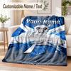Gorilla Tag cartoon Custom Name Flannel Throw Blanket Soft Warm for Sofa Bed Indoor Home Use