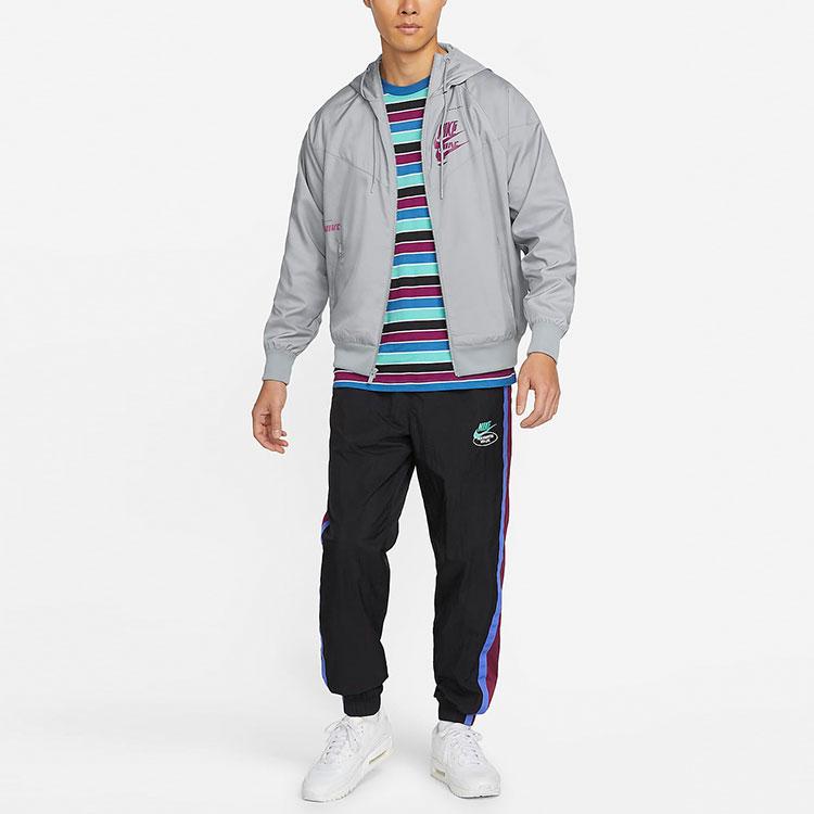 Nike Sport Essentials Woven Breathable Hooded Jacket Men Outerwear Grey DM6868-073