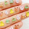 50pcs Resin Cartoon Santa Claus, snowman, deer, bell, Christmas tree Nail Art Decor Flatback Rhinestone DIY Scrapbook Decor