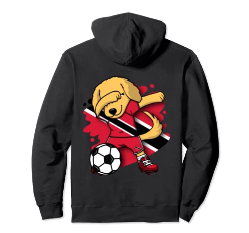 Golden Retriever Trinidad and Tobago Soccer Fan Football Fan Hoodie