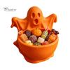 Functional Autumn Home Decor 3D Printed Ghost Candy Bowl for Halloween Party Decorations, Multi-functional Desktop Storage Organizer Trinkets