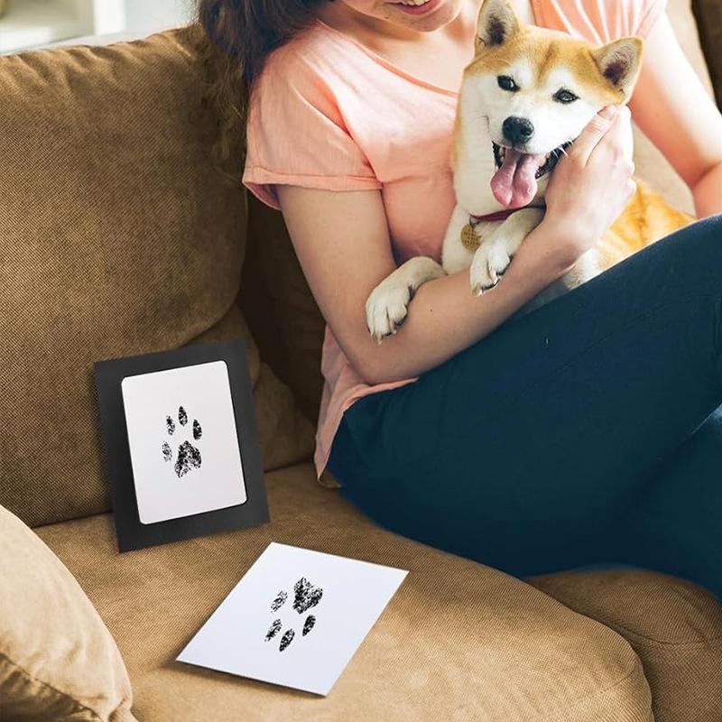 Pet Dog And Cat Paw Print Ink Set Pad Safe Non Toxic Baby Handprints Wash Free Easy Clean DIY Footprints Pet Souvenirs Top Rated