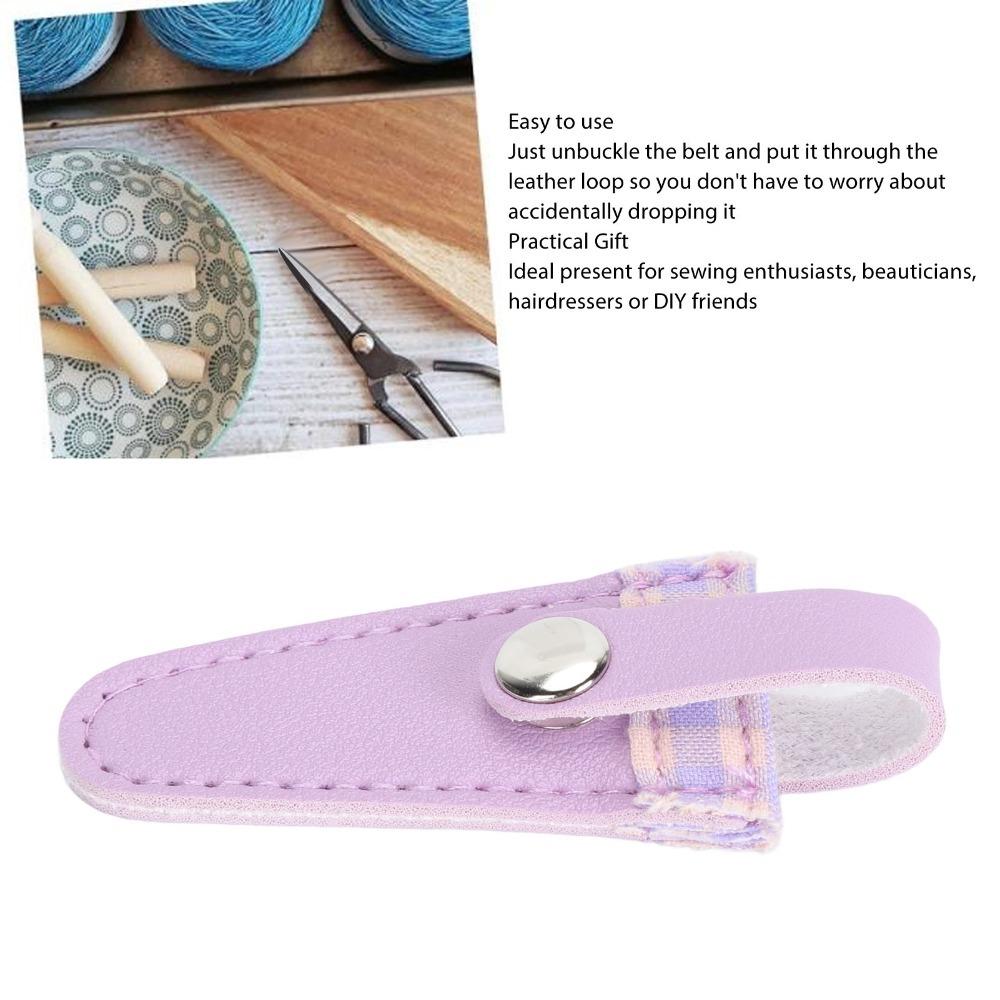 Color Lattice Design Embroidery Scissors Sheath Protective Scissors Sheath For Embroidery
