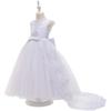 Lato biały kwiat tiul dziewczyny sukienka wieczór koronka księżniczki ślub pierwsza komunia dzieci sukienek dla dziewczynek druhny suknia
