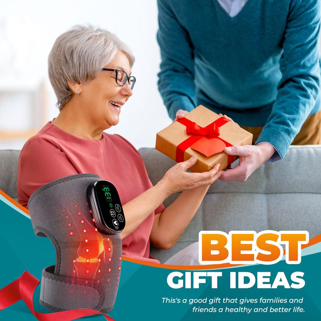 660 and 850nm Near Infrared Light Devices Knee Pad Brace 3 In 1 Heating Shoulder Elbow Joint Massager Thermal Massage Belts Pads