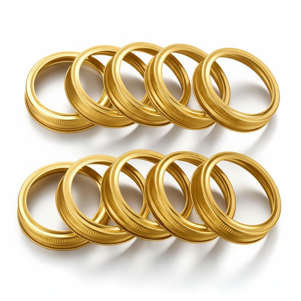 10/20PCS Tapas de Sellado para Botellas Boca Ancha Hojalata Tapas para Conservas Tapas para Tarros Tapas para Tarros Mason Bandas de Almacenamiento