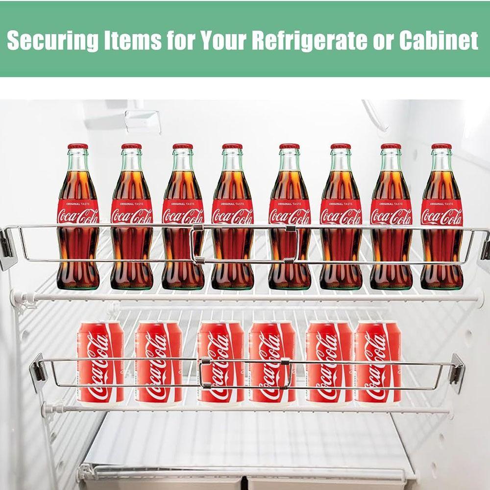 Stainless Steel Rv Refrigerator Tension Rods Adjustable RV Secure Bars Telescopic RV Fridge Rod