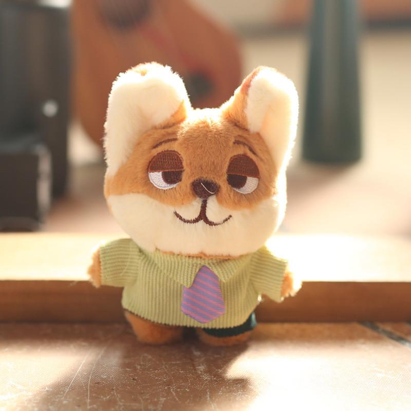 Zootopia Judy And Nick Stuffed Toy Plush Keychain Backpack Accessory Kids Gift
