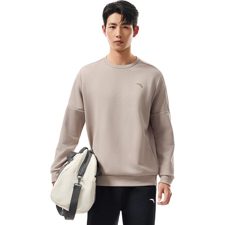 

Anta Серия тренировок Письмо Мода Повседневный Круглый вырез Удобный Мягкий Универсальный Свитшот Мужской свитшот 952537708-3 S