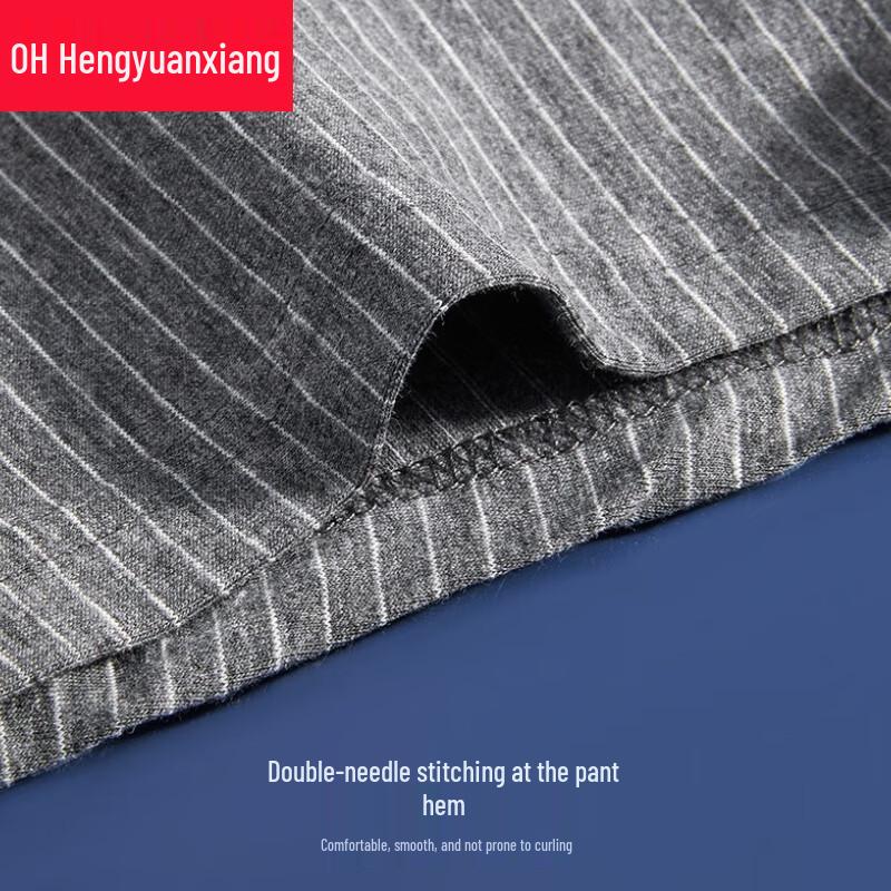 Hengyuanxiang Men's Cotton Boxer Briefs 4-Pack with Silk Crotch