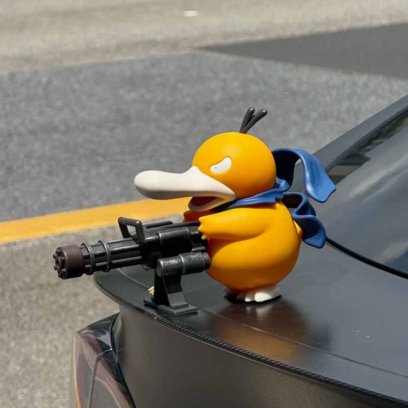 9/15Cm Pokemon Gatling Gun Psyduck Standing Posture Action Figure Collection Model Cartoon Toys Car Interior Fun Ornament Gifts