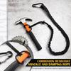 Safety Bungee Tether Tool Lanyard With Carabiner Hook Climbing Working Anti-Falling Safety Rope Aerial Work Climbing Accessories