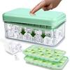 Large Capacity Ice Maker, Ice Tray, Square Ice Cubes, Refrigerator Use, PET & PP Material, Easy To Remove, Slow Melting, Perfect for Home Drinking, Al