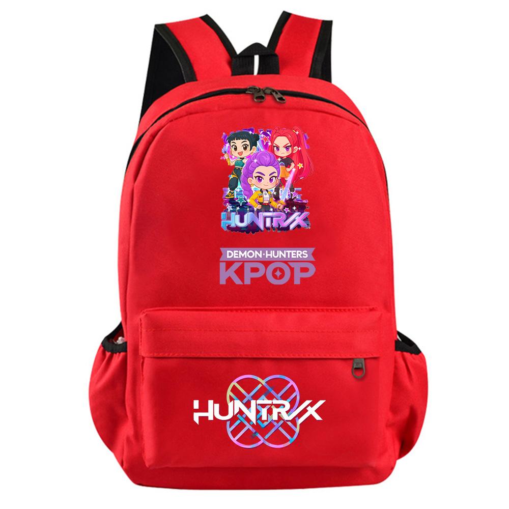 Anime Cartoon Kpop Demon Hunters Printed Backpack for Teenager Student Girl Boy Bookbag Schoolbag Women Large Capacity Travel Bag Kid Gift Rucksak