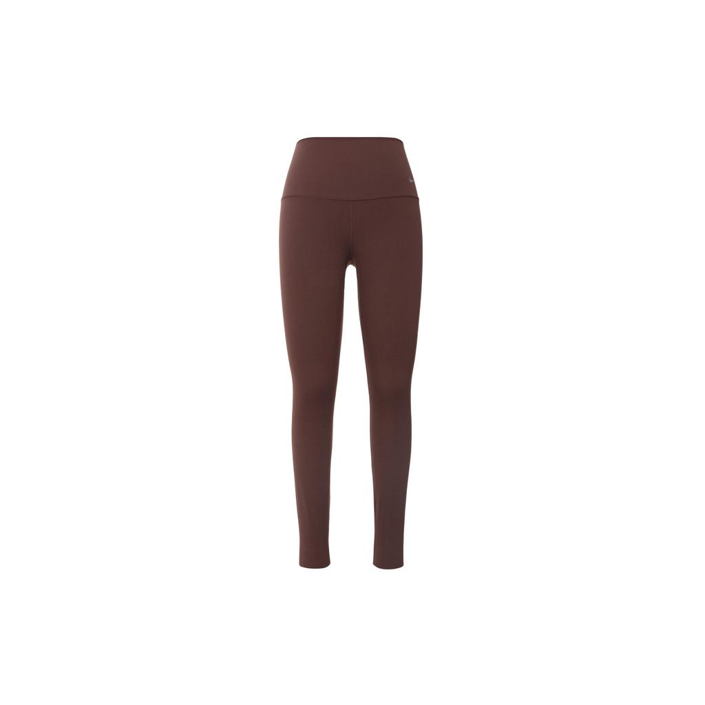 Nike Zenvy High-Waisted Solid Color Quick-Dry Sports Leggings Women Bottoms Brown DQ6014-227