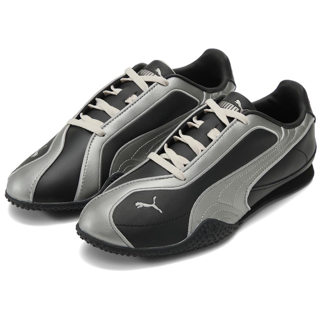 Puma Bella V2 Kožené Černé Stříbrné Patinované Unisex Tenisky Alpine-Snow 404043-01