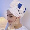 Înfășurătoare de păr din microfibră Femei Prosop pentru uscat părul Koala cu nasture Absorbent Uscare rapidă Turban Prosop de păr Reduce electrizarea pentru baie duș spa