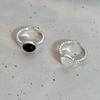 Modern Minimalist Oval Agate Ring For Women With Adjustable Copper Design And Unique Korean Style Inspired