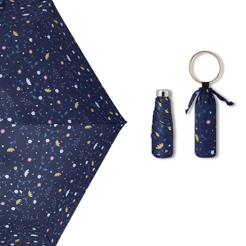 Fashion for Sun Rain Umbrella Mini Pocket 5 Folding Umbrellas Windproof Travel Umbrella Anti UV Portable Parasol