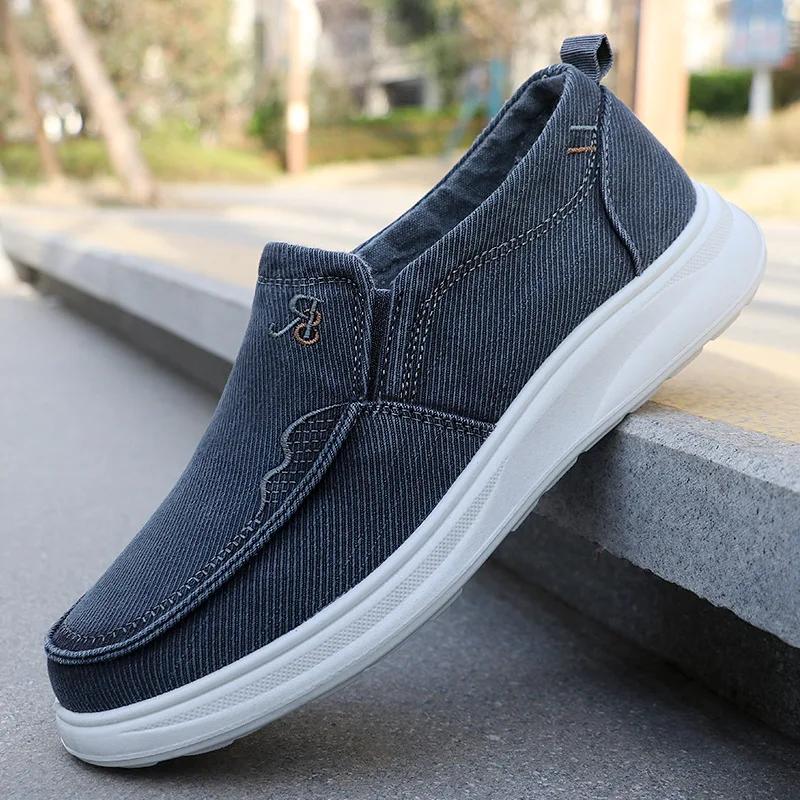 Canvas Spring New Leisure Sports Lightweight Single Shoes Old Beijing Cloth Shoes Anti slip Soft Sole Comfortable Shoes for Men
