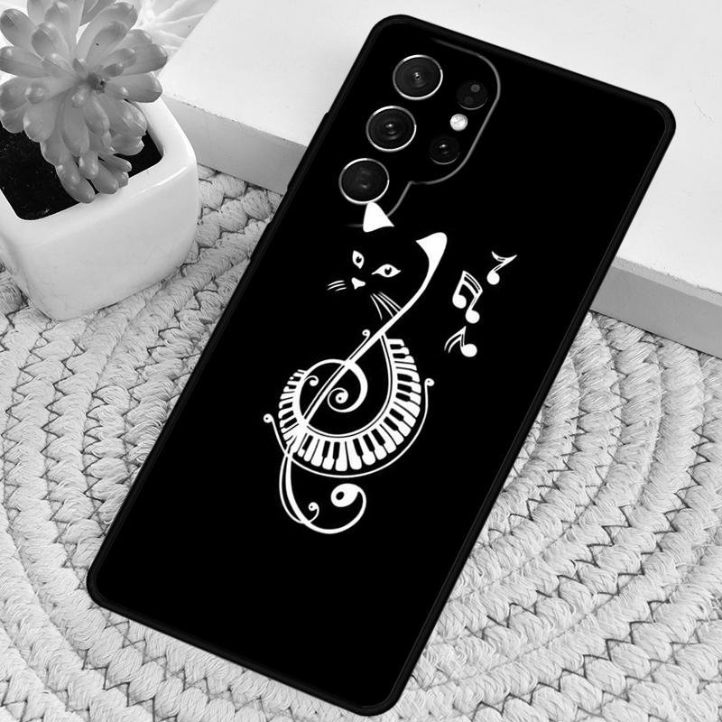 Music Piano Key Silicone Phone Case For Samsung Galaxy note 10 pro S26 S25 S24 S23 S22 S21 Plus S25Ultra Capa Cover