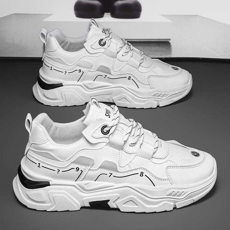 Popular high-quality dad shoes men's shoes fashion platform sports shoes student casual trendy shoes foreign trade platform white shoes