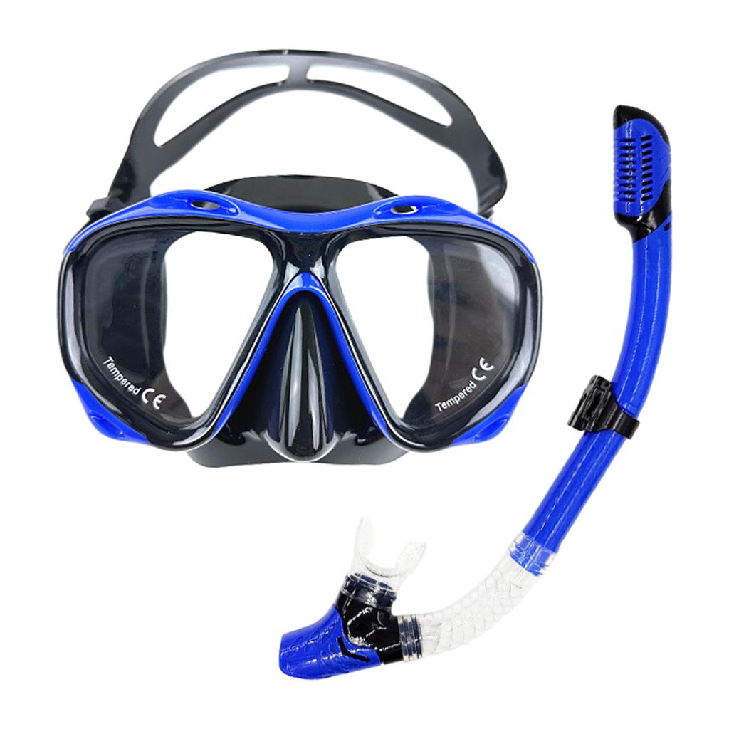 Professional Snorkel Diving Mask and Snorkels Goggles Glasses Diving Swimming Easy Breath Tube Set  Adult Unisex