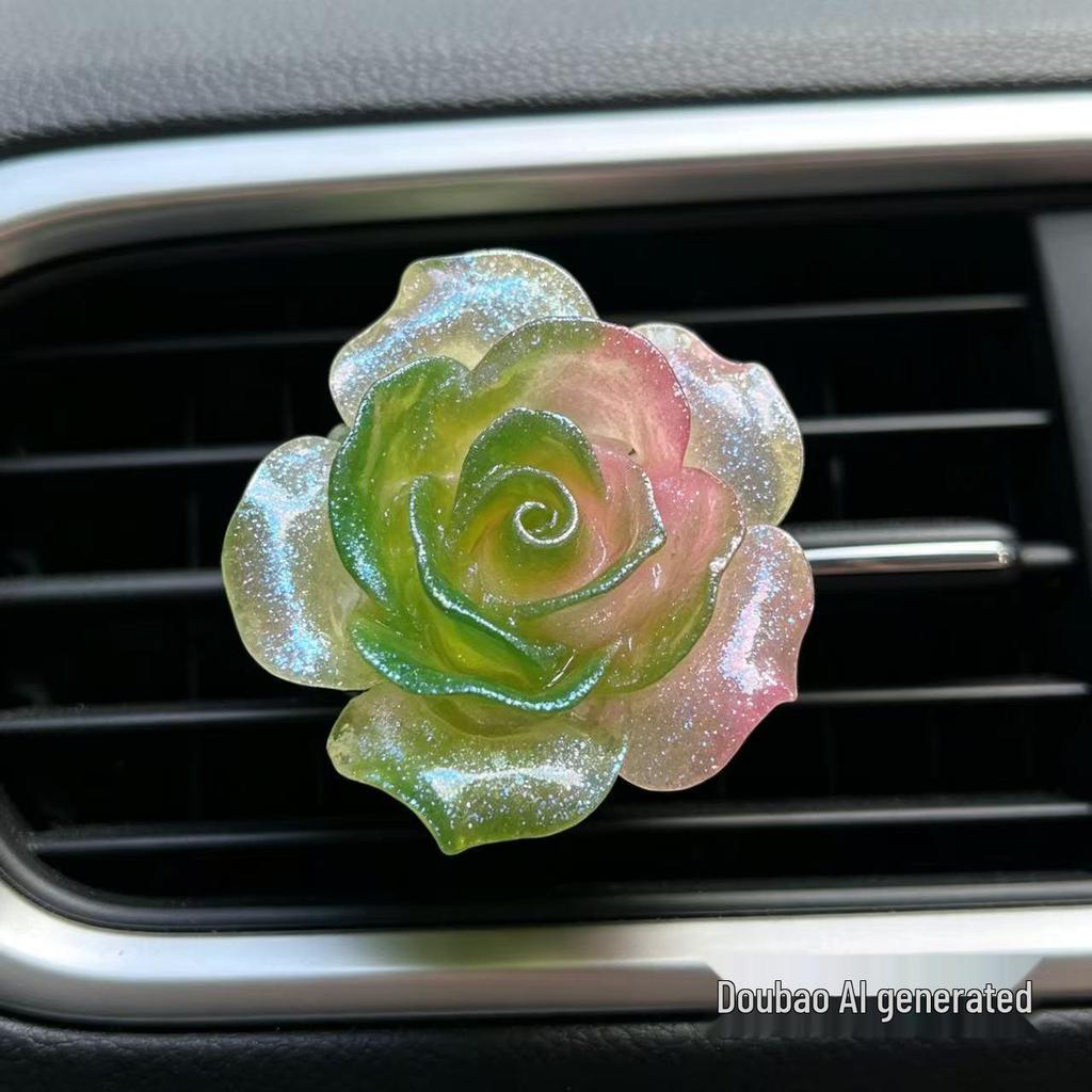 Luxury Rose Car Air Freshener and Vent Ornament