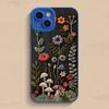 Embossed Floral Pattern Painted Phone Case for Samsung Galaxy S25 S23 S24 Ultra S22 Plus S21 S20 FE A55 A54 A35 A15 Cover