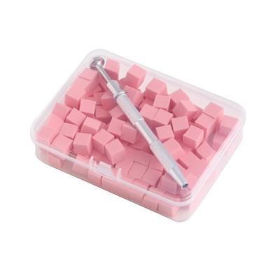 Coloring Stamping Gradient Nail Sponge Set Soft High Rebound DIY Manicure Makeup Sponge with Grabbing Pen Mini