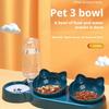 3 In 1 Cat Feeder Automatic Water Dispenser Double Bowl Pet Bowl For Small Dogs Cats Pet Food Container Cat Accessories