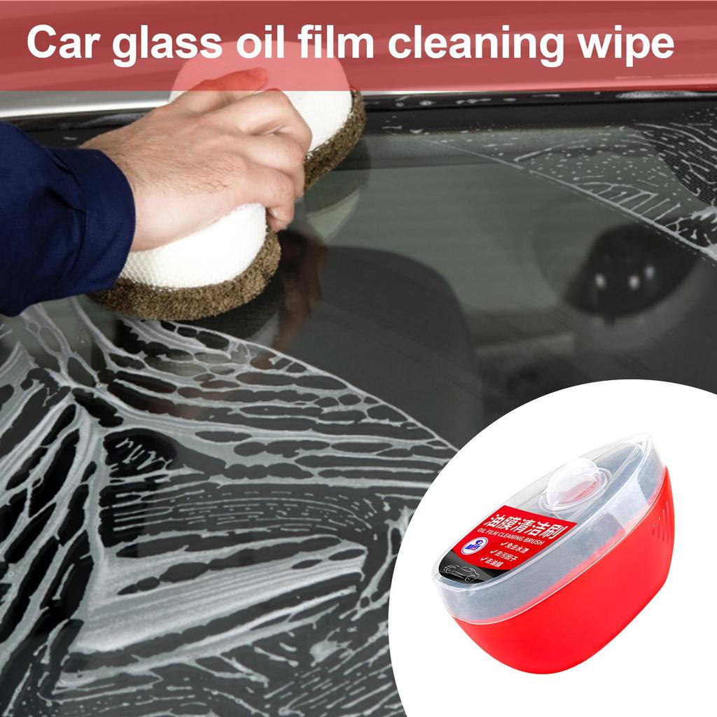 Oil Film Brush Cleaning Tool Windshield Oil Film Cleaner For Car Trucks SUVs Windshield Interior Home Glass