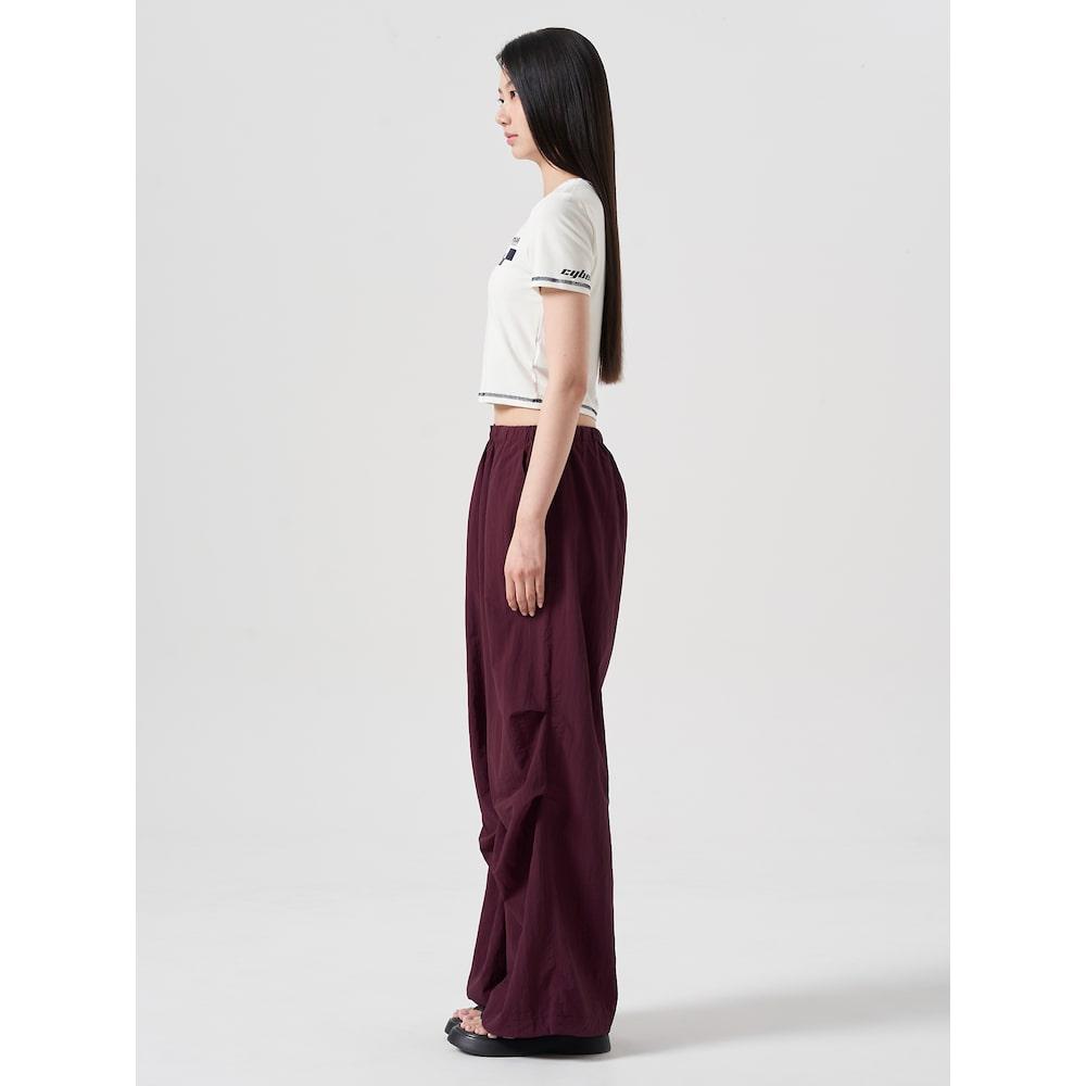 8SECONDS Contrast Stitch Crop Short Sleeve T-Shirt White