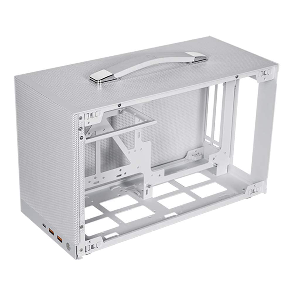 CPS K101MESH Case with Riser Card Highly Breathable Mesh on Four Sides Japanese WH-RCSET Mini-ITX Handle, Included, [Authorized Distributor]