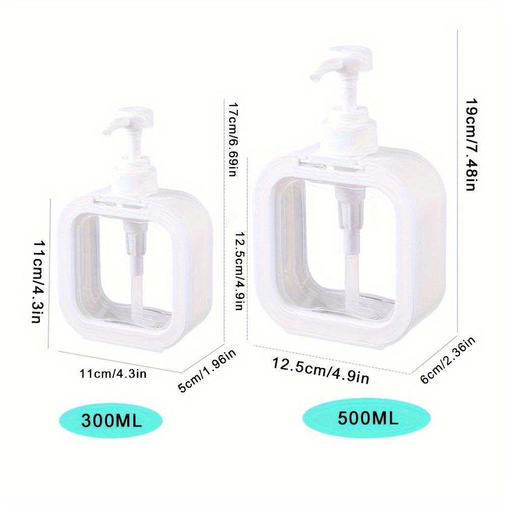Large-capacity Travel Dispenser Bottle 500ml Shampoo Shower Gel Empty Bottle Pressing Clear Hand Sanitizer Bottle